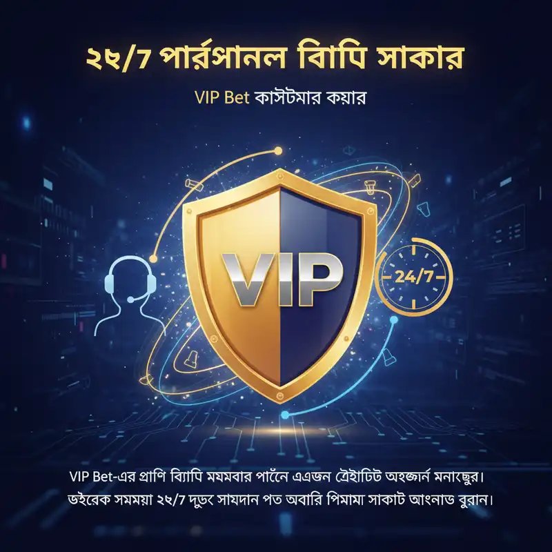 VIP Bet পার্সোনাল কাস্টমার সাপোর্ট ব্যানার