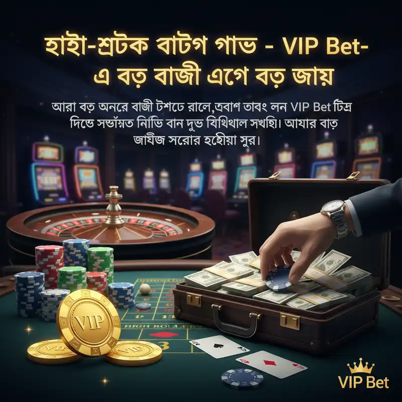 VIP Bet হাই-স্টেক বেটিং ব্যানার