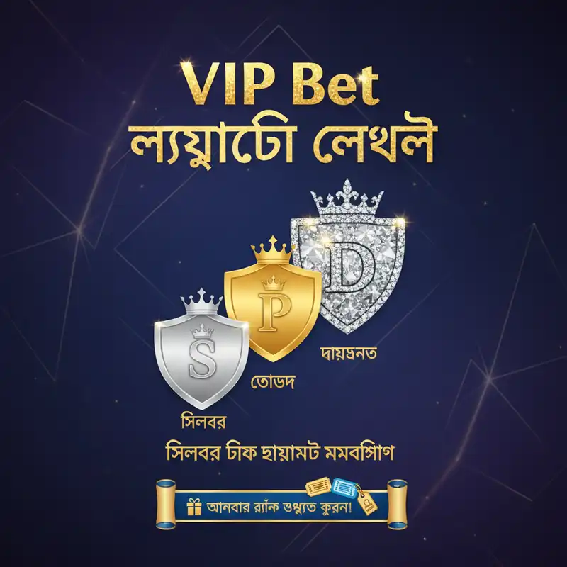 VIP Bet লয়্যালটি টিয়ারস - সিলভার, গোল্ড, প্ল্যাটিনাম এবং ডায়মন্ড